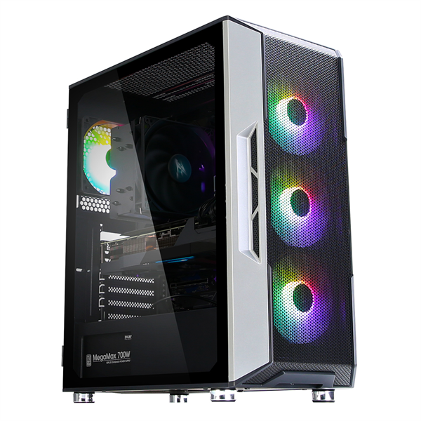корпус ZALMAN I3 NEO WHITE, ATX, WHITE, FRONT MESH, WINDOW, 2x3.5", 3x2.5", 1xUSB2.0, 2xUSB3.0, FRONT 3x120mm RGB, REAR 1x120mm RGB