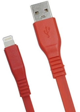 Кабель Premier 6-703RL45 2.0R USB-A-Lightning (m) 2м красный пакет