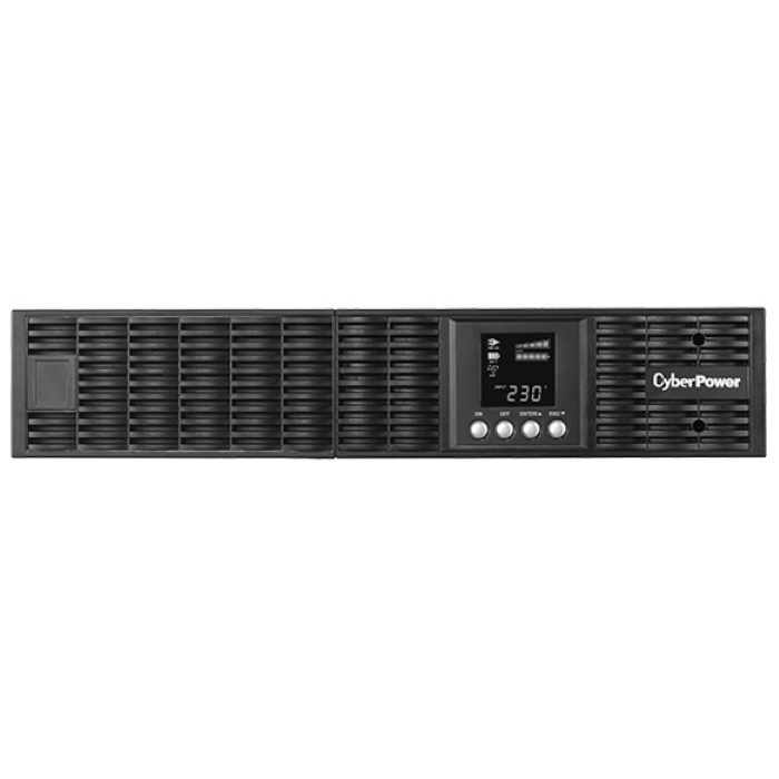 Источник бесперебойного питания CyberPower OLS1000ERT2U, Rackmount, Online, 1000VA/ 900W, 6 IEC-320 С13, USB, RJ11/ RJ45, SNMPslot, LCD, Black