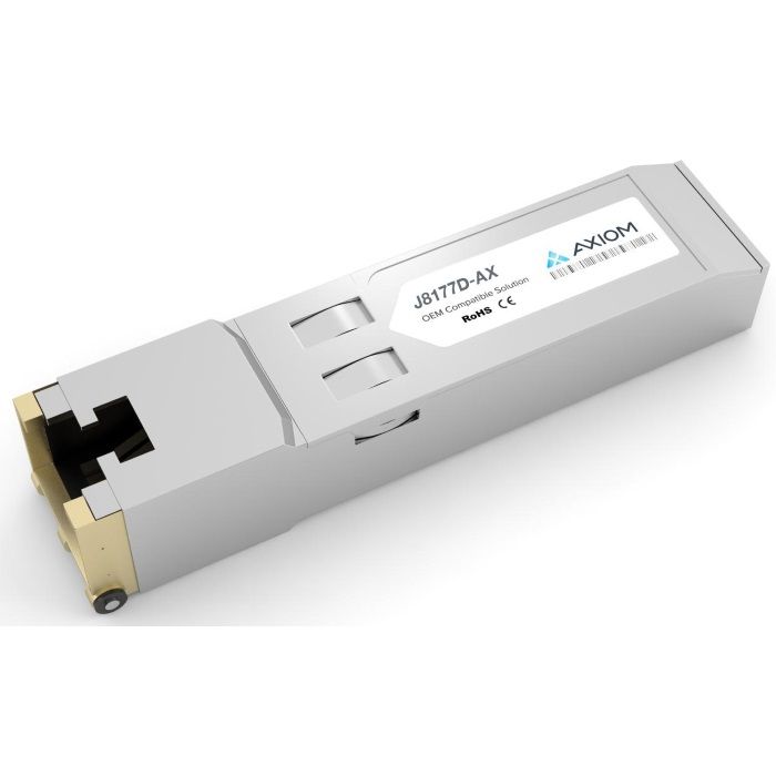 Картинка Трансивер-модуль HPE Aruba 1G SFP RJ45, 100m Cat5e XCVR (J8177D) 