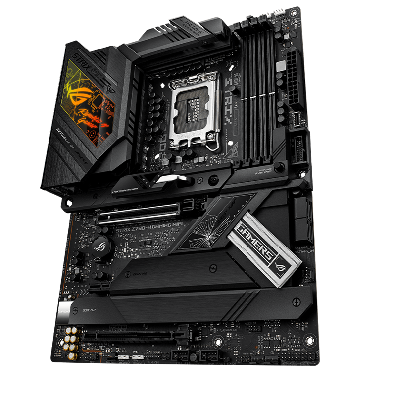 Материнская плата ASUS ROG STRIX Z790-H GAMING WIFI, LGA1700, B760, 4*DDR5, HDMI+DP, 4xSATA3 + RAID, M2, Audio, Gb LAN, USB 3.2, USB 2.0, ATX (90MB1E10-M0EAY0)