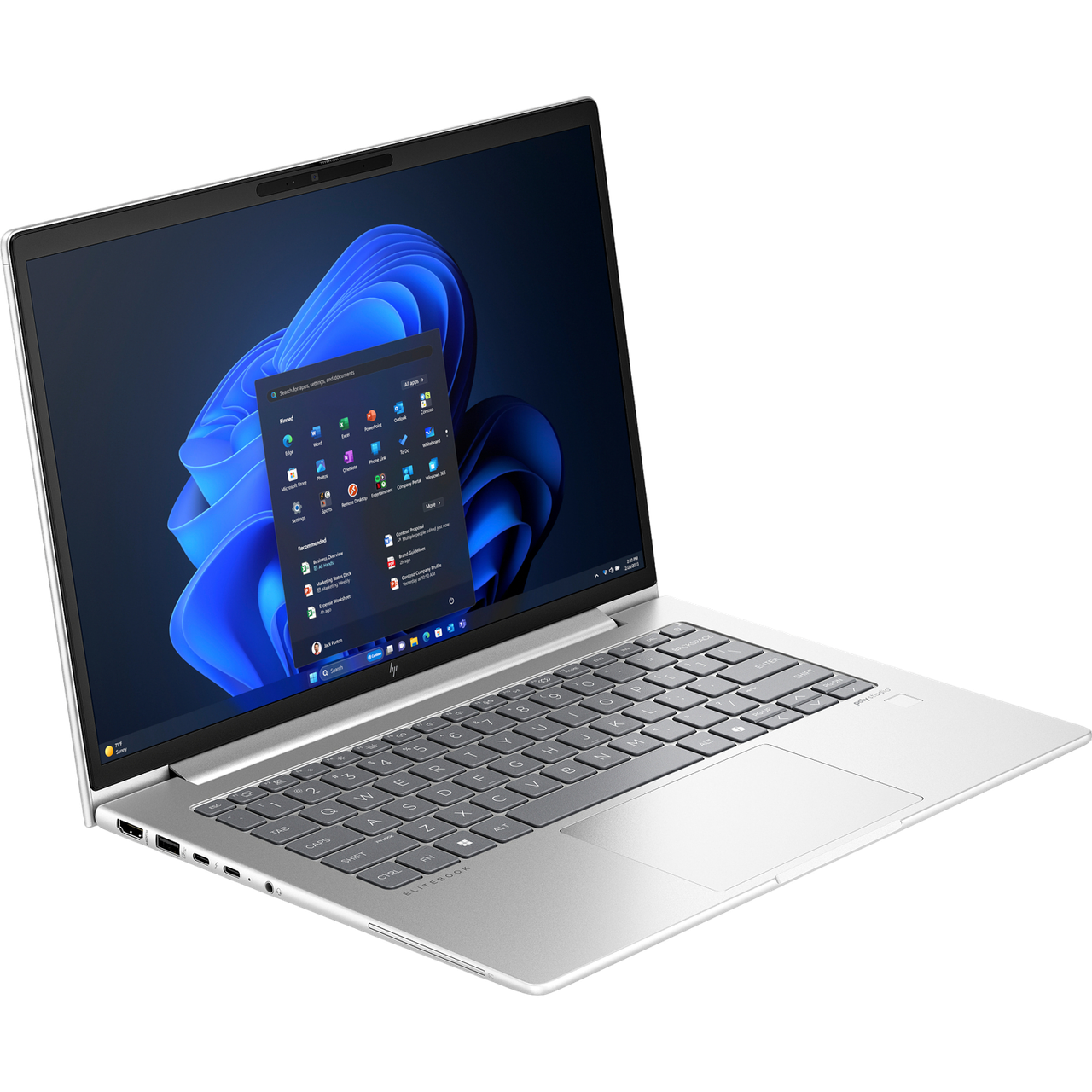 HP EliteBook 640 G11 14"(1920x1080)/Intel Core Ultra 5 125U(1.3Ghz)/16384Mb/512SSDGb/noDVD/Int:Intel Iris Xe Graphics/Cam/BT/WiFi/65WHr/war 1y/1.39kg/Pike Silver /DOS (A23E7EA#BH5)