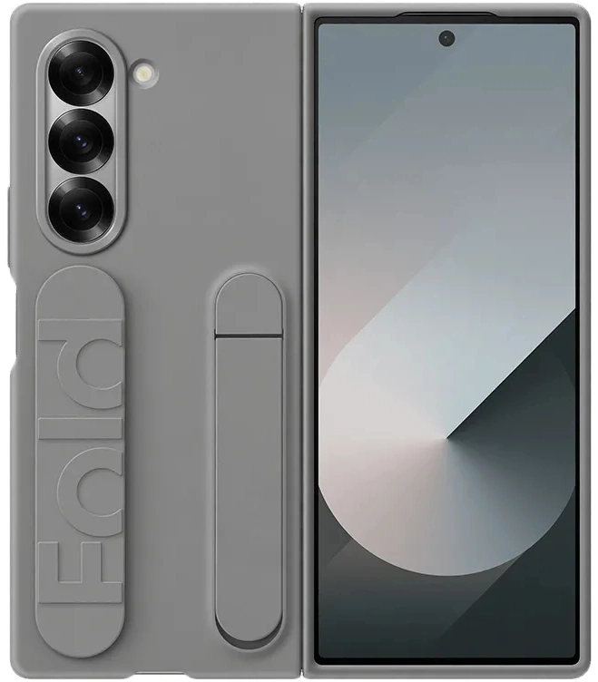 Чехол (клип-кейс) Samsung для Samsung Galaxy Z Fold6 Silicone Case Fold 6 (F956) серый (EF-MF956TJEGRU)