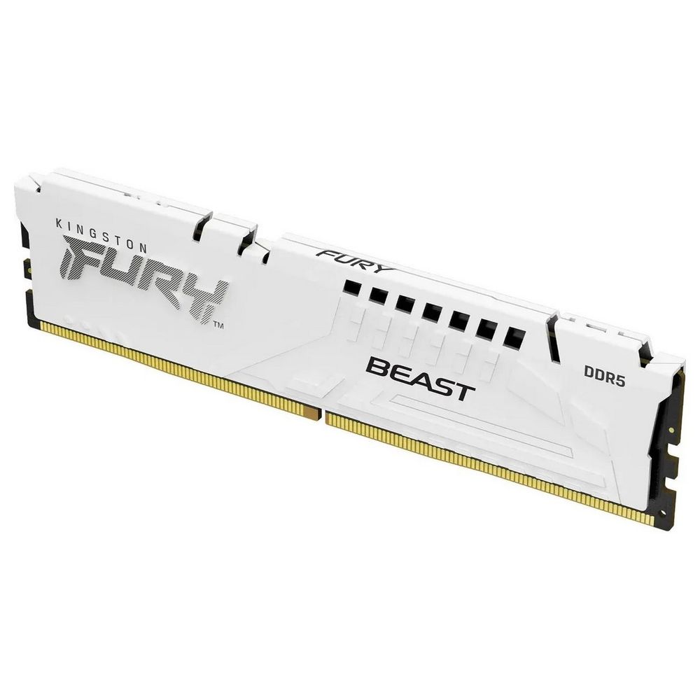 Память оперативная/ Kingston 16GB 6000MT/s DDR5 CL36 DIMM FURY Beast White EXPO (KF560C36BWE2-16)