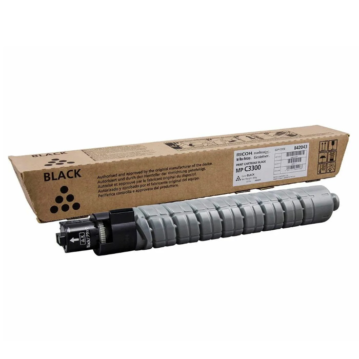 Тонер-картридж тип MPC3300E черный/ Print Cartridge Black MP C3300E (842043)