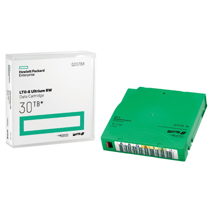 Картридж данных HPE LTO-8 Ultrium, 30 Тб RW (Q2078A)