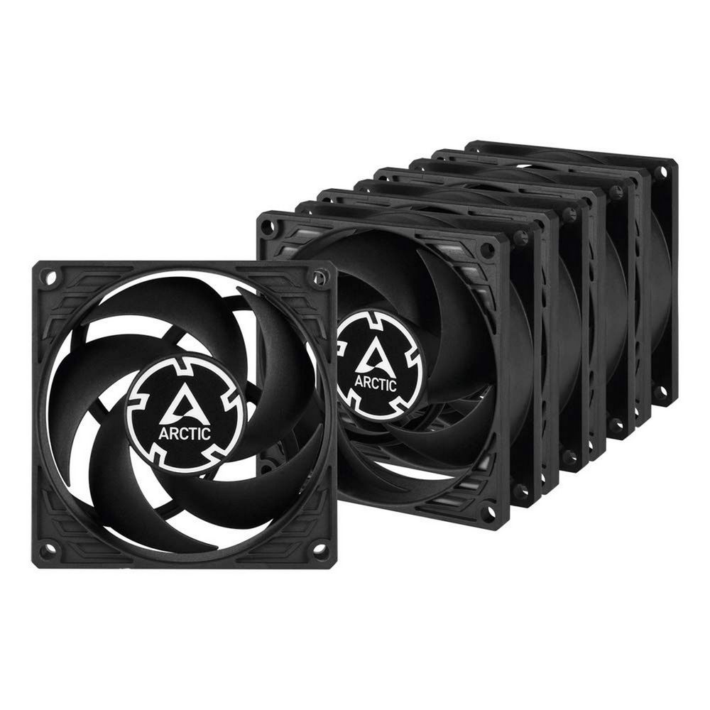Вентилятор для процессора Arctic Cooling Вентилятор корпусной ARCTIC P8 Silent Black комплект 5 шт (ACFAN00301A)