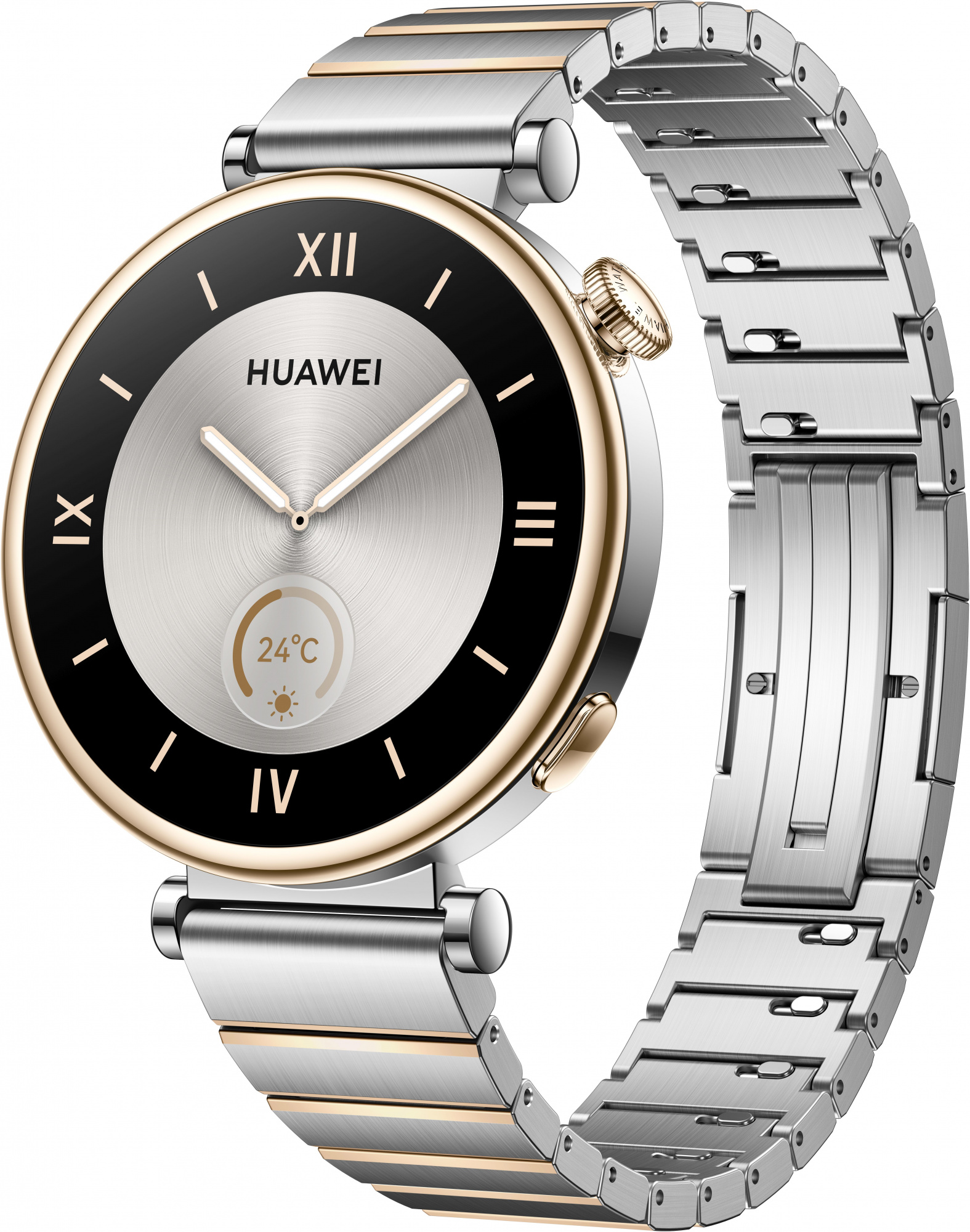 Смарт-часы Huawei Watch GT 4 Aurora-B19T 41.3мм 1.32" AMOLED корп.серебристый рем.серебристый разм.брасл.:120-190 мм (55020BHV)