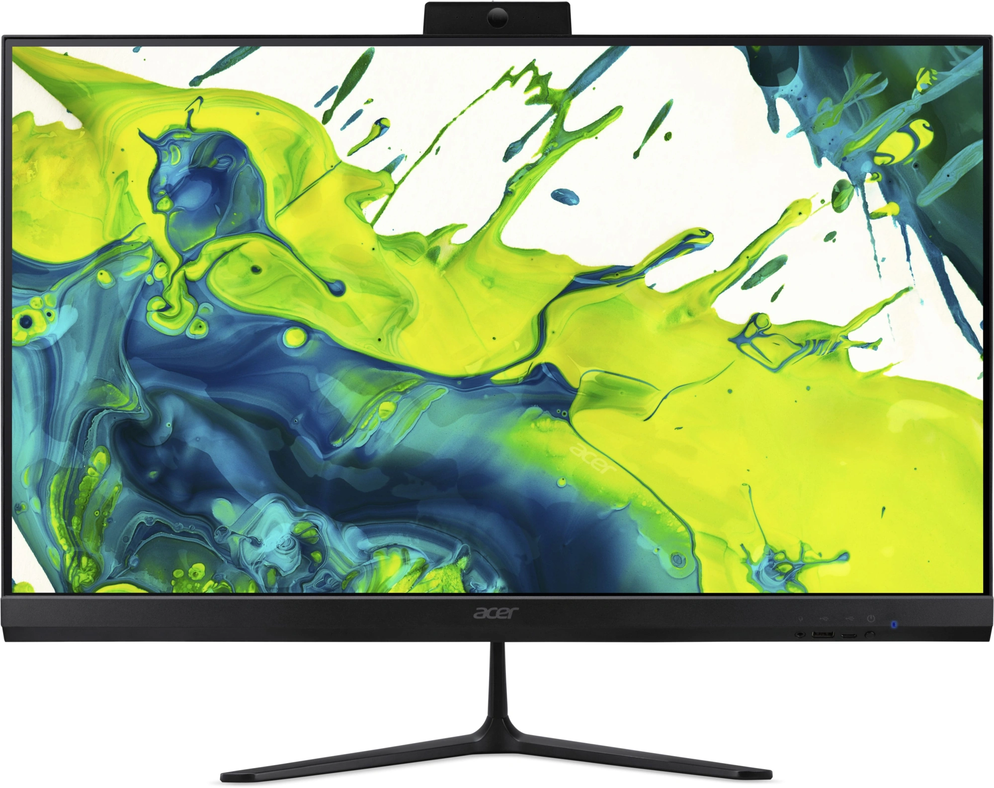 Моноблок Acer Aspire C27B-GARL 27" Full HD Core Ultra 7 255U (1.7) 16Gb SSD512Gb Graphics Eshell GbitEth WiFi BT клавиатура мышь Cam черный 1920x1080 (DQ.BT2CD.001)
