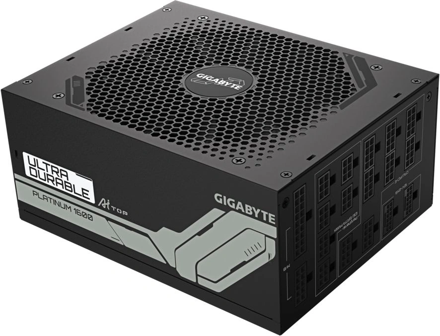 Блок питания Gigabyte ATX 1600W GP-UD1600PM PG5 Gen.5 80+ platinum (20+4pin) APFC 120mm fan 12xSATA Cab Manag RTL (9JUD1600PM-EU-G10)
