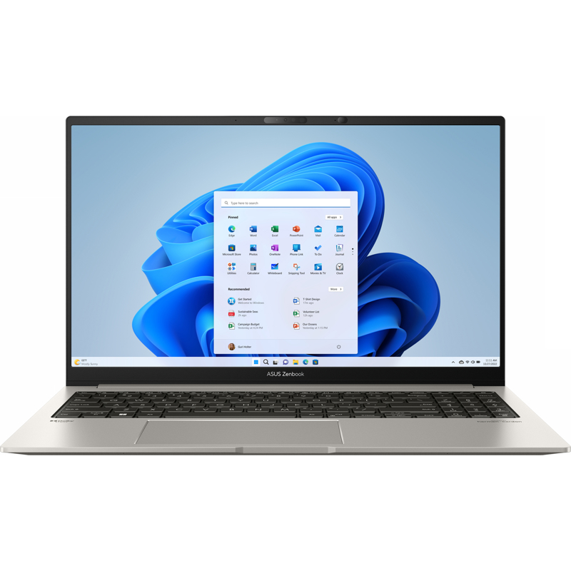 Ноутбук ASUS Zenbook 15 OLED UM3504DA-MA197 15.6"(2880x1620 OLED)/ AMD Ryzen 5 7535U(2.9Ghz)/ 16Gb/ 512Gb SSD/ noDVD/ BT/ WiFi/ 67WHr/ 1.4kg/ Basalt Grey/ DOS + алюм корп, +чехол, +USB-RJ45 кабе (90NB1163-M007B0)