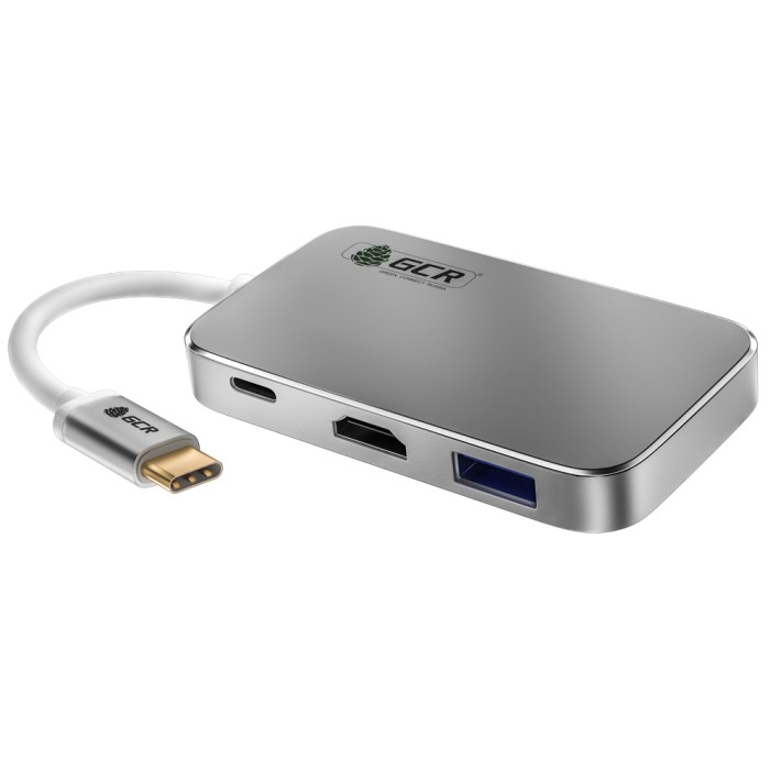 Эскиз Адаптер-переходник Greenconnect Type C HDMI+ USB (GCR-CHC3USB)