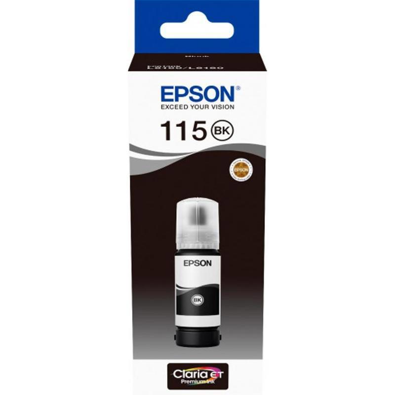 Чернила/ Epson 115 EcoTank Pigment Black ink bottle (C13T07C14A)