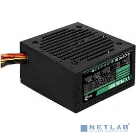 Aerocool 600W VX-600 PLUS (24+4+4pin) 120mm fan 3xSATA RTL (замена 11082402)