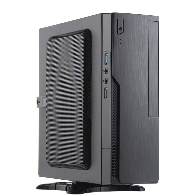 Case Foxline FL-BQ5, mITX, 1x5.25EXT(slim), 1x2.5INT, 2xUSB3.0, HDA, 1x40fan, w/ 220W TFX PSU, Tool-Free, w/ 1.2m EU pwr cord (FL-BQ5-FLX220-U32)