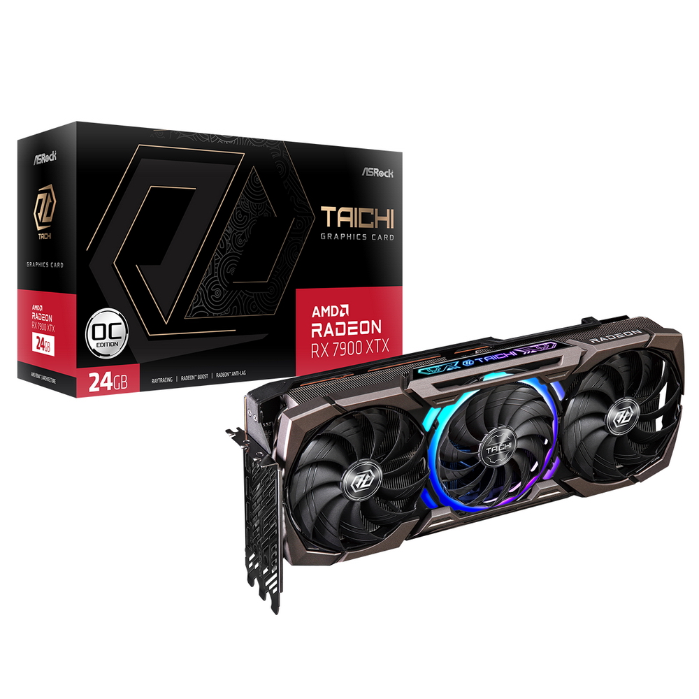 RX7900XTX Taichi 24GB OC 24GB GDDR6 384Bit 3 x DisplayPort™ 2.1 / 1 x HDMI™ 2.1 (RX7900XTX TC 24GO)