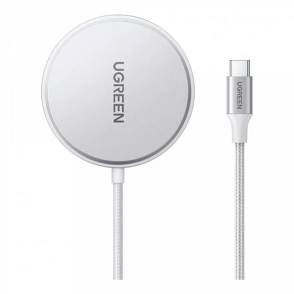 Беспроводное зарядное устройство UGREEN W703 (35565) Wireless Charger Qi2 with MagSafe 15W (For iOS Device). Цвет: белый (35565_)
