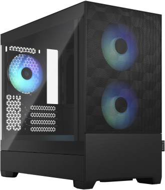 Корпус Fractal Design PoP Mini Air RGB Black TG черный без БП ATX 3x120mm 2xUSB3.0 audio bott PSU (FD-C-POR1M-06)