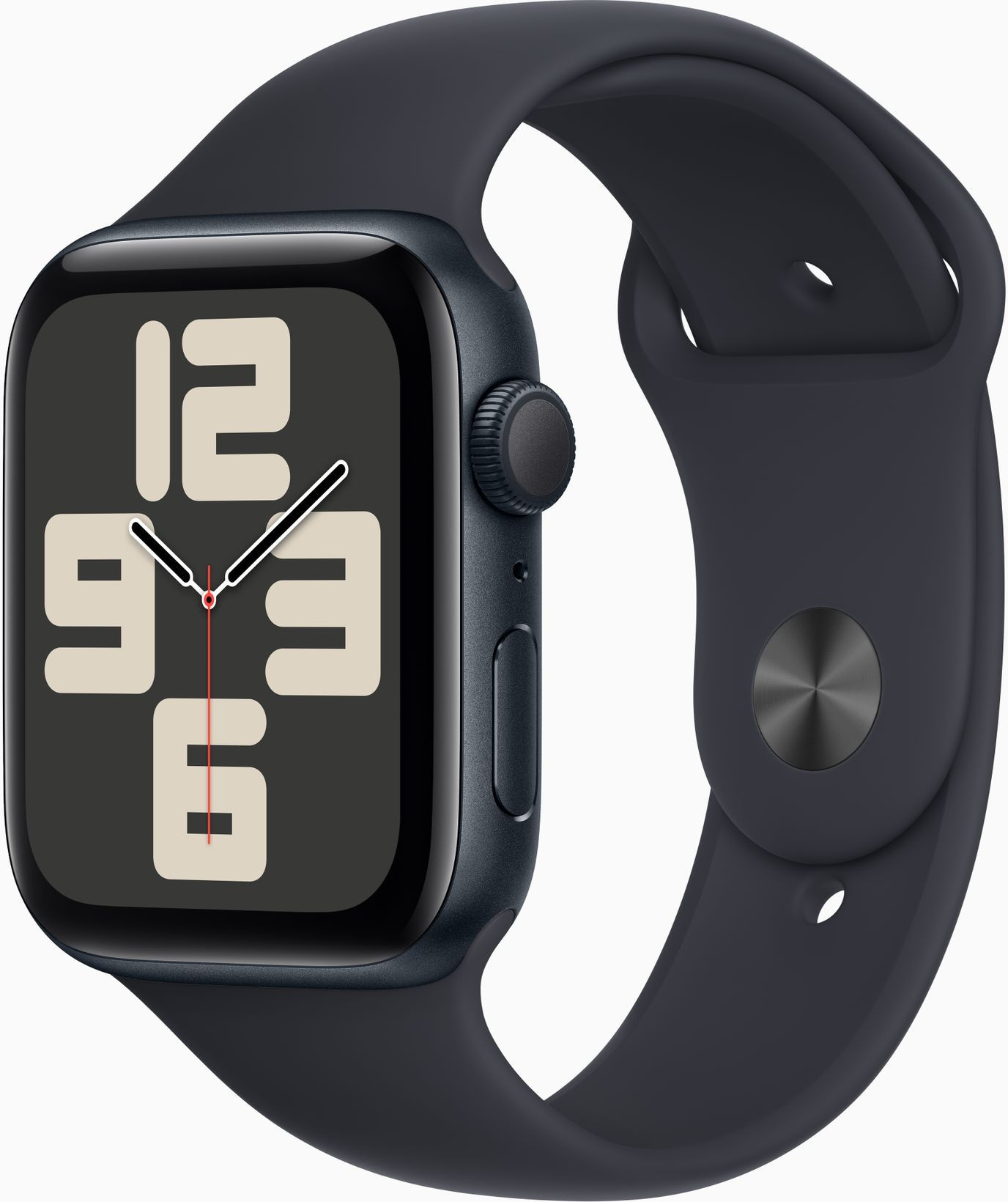 Смарт-часы Apple Watch SE 2023 A2723 44мм OLED корп.темная ночь Sport Band рем.темная ночь (MRE93ZP/ A) (MRE93ZP/A)