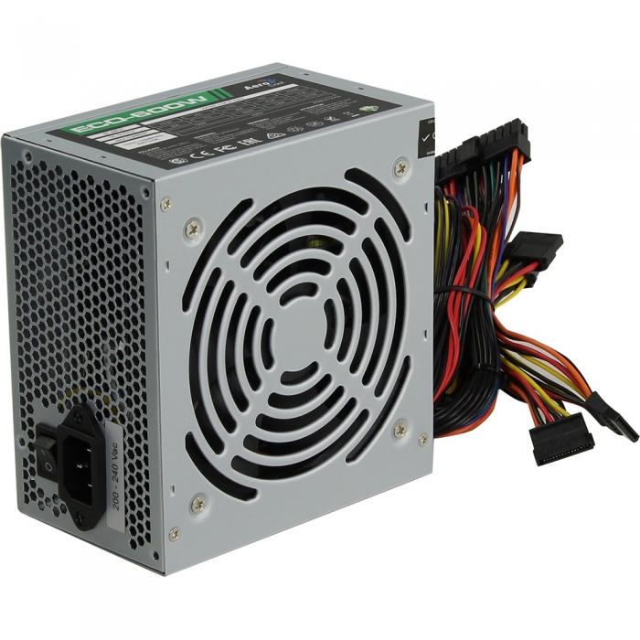 Блок питания AeroCool ECO-600 - 600W , ATX v2.3 , Fan 12cm , Retail (957905)