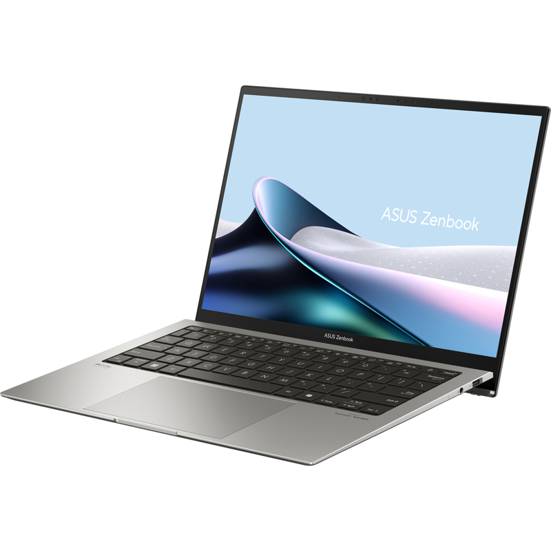 Ноутбук/ ASUS UX5304MA-NQ138W 13.3"(2880x1800 OLED 16:10)/Intel Core Ultra 7 155U(1.7Ghz)/16384Mb/1024SSDGb/noDVD/Int:Shared/Cam/BT/WiFi/63WHr/war 1y/1kg/Basalt Grey/Win11Home + EVO; алюм корп; чехол (90NB12V2-M008F0)