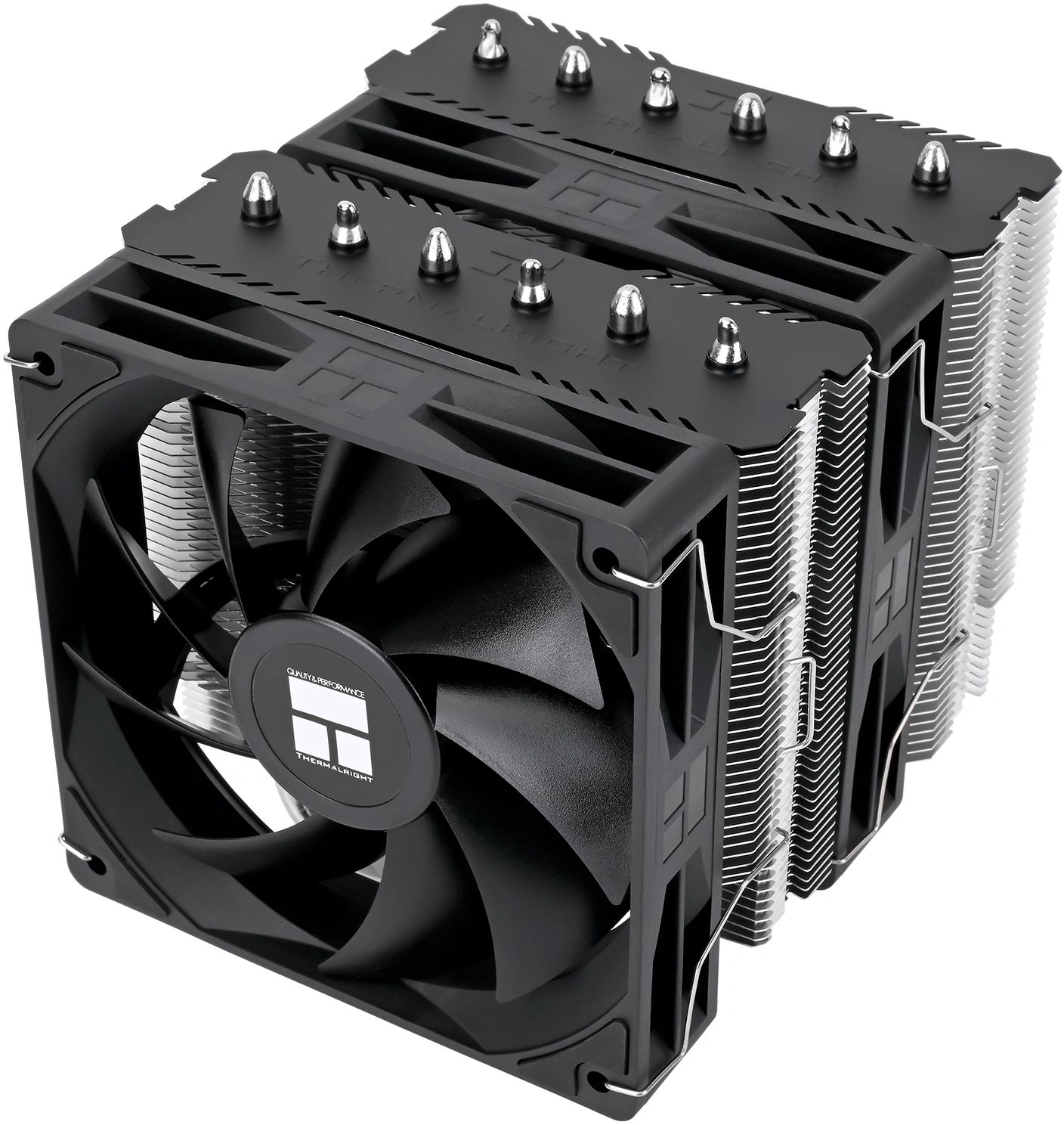 Устройство охлаждения(кулер) Thermalright Peerless Assassin 120 SE V2 нет подсветки Soc-AM5/AM4/1200/1700/1851 серебристый/черный 4-pin 29.5dB Al+Cu 730gr Ret (PA120-SE-V2)