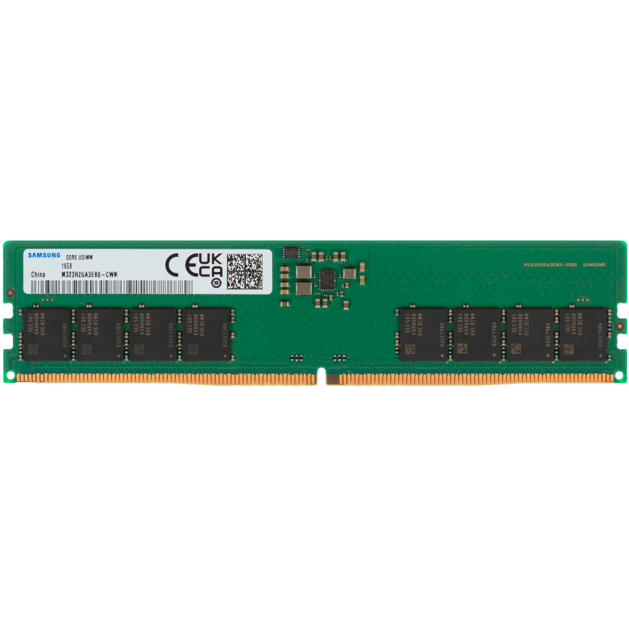Память оперативная/ Samsung DDR5 DIMM 16GB 5600 1Rx8, 1.1V (M323R2GA3EB0-CWM)