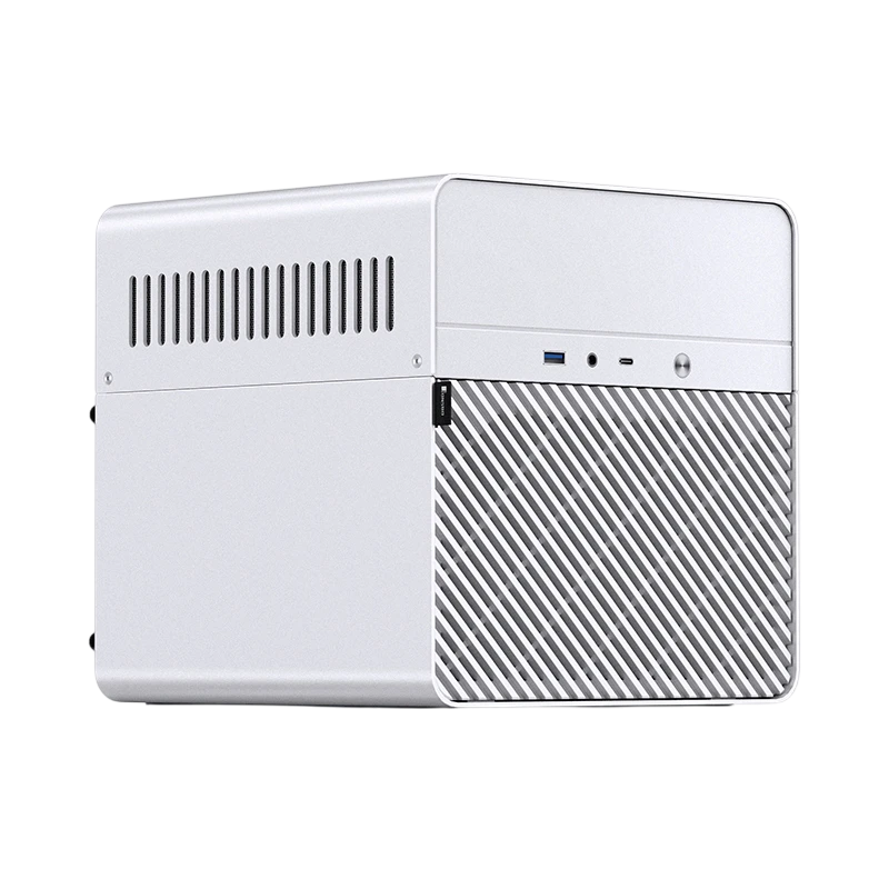Корпус без блока питания/ Case JONSBO N2, Mini-Tower, 1x120mm, 1xUSB-A 3.0 + 1xUSB-C 3.2, SFX PSU Support, mITX White (N2 WHITE)