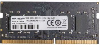 Память DDR4 8Gb 3200MHz Hikvision HKED4082CAB1G4ZB1/8G RTL PC4-25600 CL22 SO-DIMM 260-pin 1.2В Ret