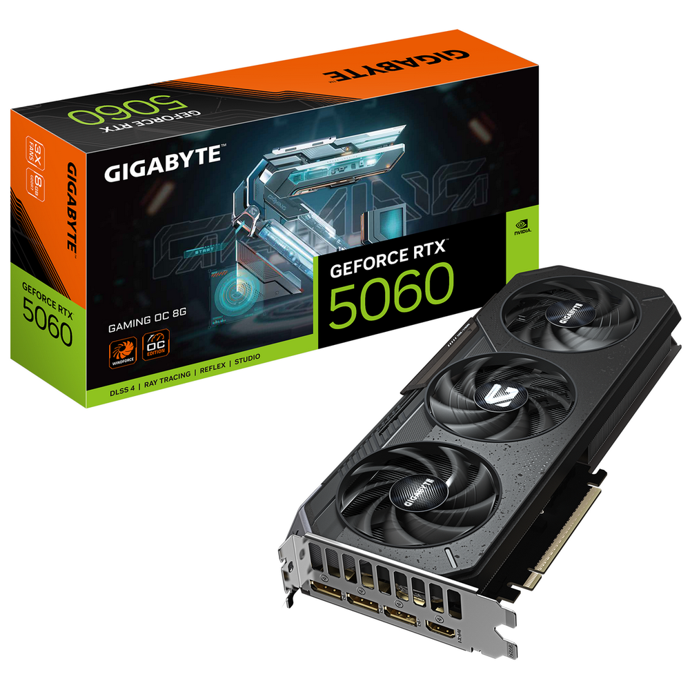 Видеокарта Gigabyte Bad Pack RTX5060 GAMING OC 8GB GDDR7 128bit 3xDP HDMI 3FAN RTL bp (GV-N5060GAMING OC-8GD||BP)