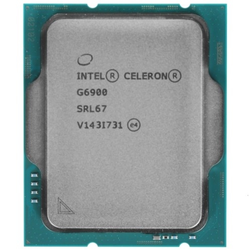Процессор/ APU LGA1700 Intel Celeron G6900 (Alder Lake, 2C/2T, 3.4GHz, 4MB, 46W, UHD Graphics 710) OEM (CM8071504651805SRL67)