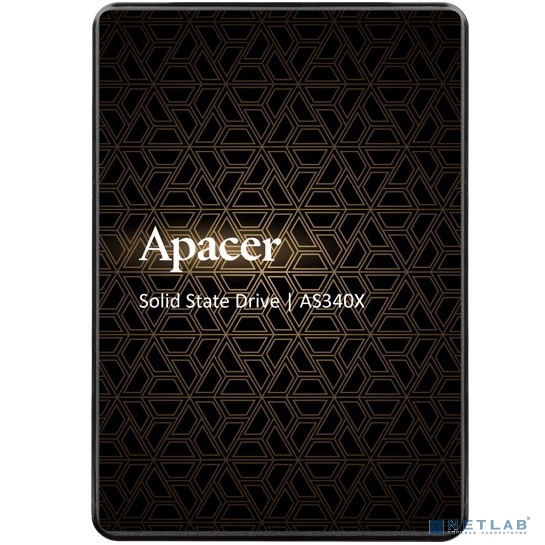 Apacer SSD PANTHER AS340X 480Gb SATA 2.5" 7mm, R550/ W520 Mb/ s, 3D NAND, IOPS 87K/ 80K, MTBF 1,5M, 280TBW, Retail, 3 years (AP480GAS340XC-1)