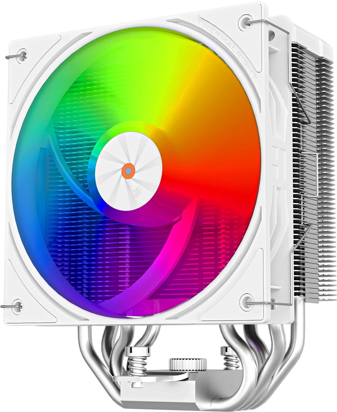 Устройство охлаждения(кулер) Thermalright Assassin X 120 R Digital ARGB Soc-AM5/AM4/1200/1700/1851 белый 4-pin 29.8dB Al+Cu LCD Ret (AX120-R-DIGITAL-WH-ARGB)