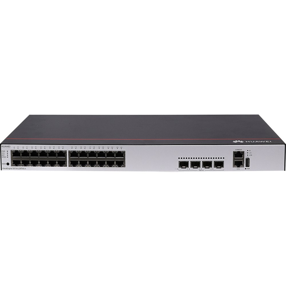 Картинка Коммутатор Huawei S5735-L24T4X-A + 88035YSM (98010920_BSW) 
