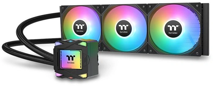Система водяного охлаждения Thermaltake LA360 ARGB Soc-AM5/AM4/1200/1700/1851 черный 4-pin 38.35dB Al 360W Ret (CL-W459-PL12SW-A)