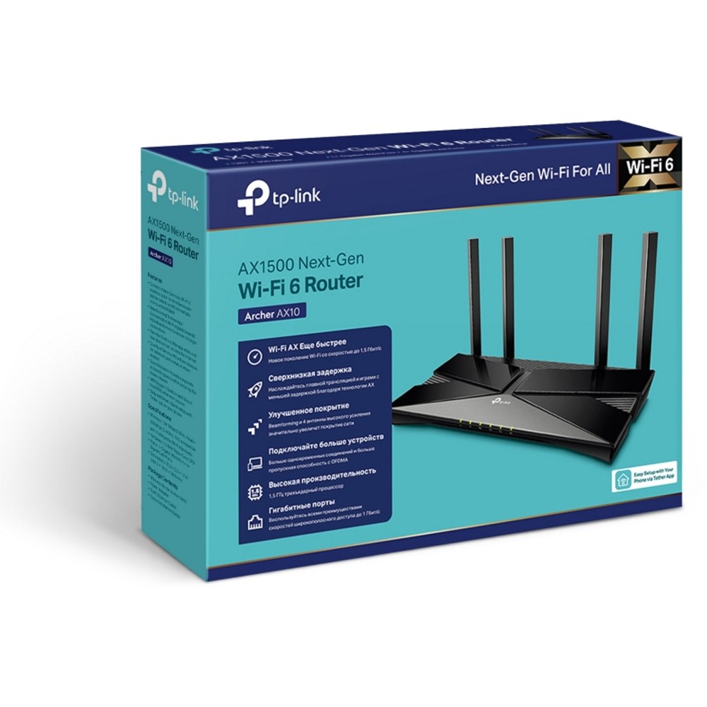 Картинка Роутер TP-Link Archer AX10 (ARCHER AX10) 