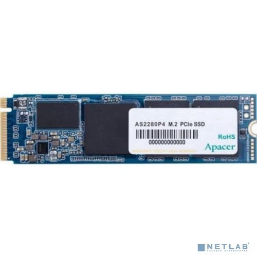 Apacer SSD AS2280P4 1TB M.2 2280 PCIe Gen3x4, R3000/ W2000 Mb/ s, 3D TLC, MTBF 1.5M, NVMe, 800TBW, Retail, 3 years (AP1TBAS2280P4-1)