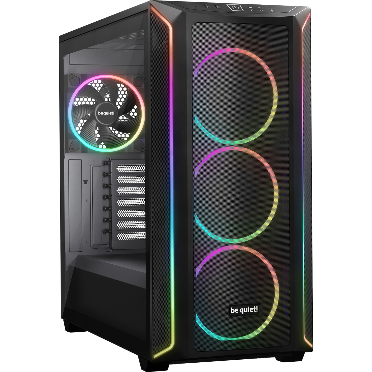 Корпус ПК без блока питания/ Case be quiet! SHADOW BASE 800 FX, Full-Tower, TG, 4x140mm ARGB, 2xUSB-A 3.2, 1xUSB 3.2 Type-C, E-ATX, ATX, mATX, mITX Black (BGW63)