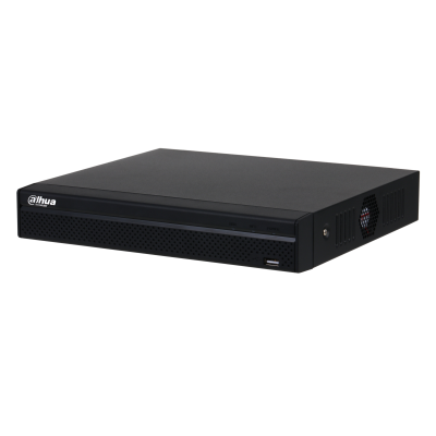 DAHUA 8-канальный IP-видеорегистратор 4K и H.265+, ИИ Входящий поток до 80Мбит/ с; сжатие: H.265+, H.265, H.264+, H.264, MJPEG; разрешение записи до 12Мп; накопители: 1 SATA III до 20Тбайт; воспроизвед (DHI-NVR4108HS-4KS3)