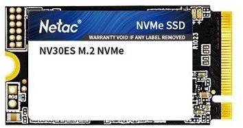 SSD накопитель Netac SSD NV30ES 1TB PCIe 3 x4 M.2 2242 NVMe 3D NAND, R/ W up to 3300/ 2800MB/ s, 3y wty, (replaced NT01N930ES-001T-E2X) (NT01NV30ES-1T0-E4X)