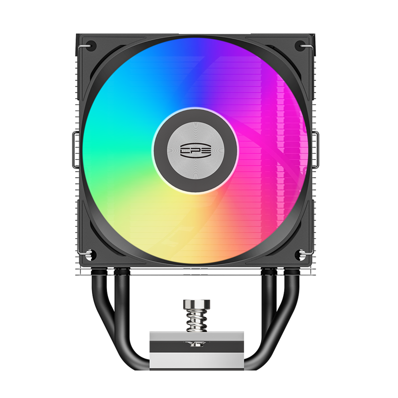 Кулер для процессора/ PCCooler R300 ARGB BK (150W, 4-pin PWM, 133mm, Al/Cu, 3x6mm, ARGB, 1x92mm, 40.94CFM, 30dBA, 2200RPM, S: 1851/1700/1200/115X, AM5/AM4, black)
