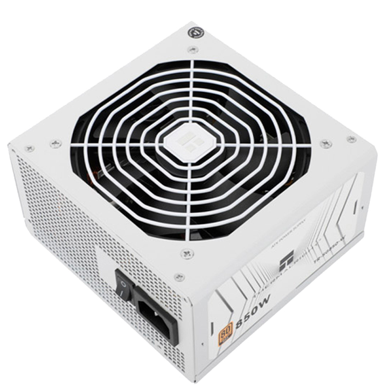 Блок питания 850W/ Power Supply Thermalright, 850W 80+ Gold (ATX, 3.1, PCIe 5.1, Non-modular, 1x24(20+4)pin, 1xCPU 8(4+4)pin, 2xPCIe*2 8(6+2)pin, 5xSATA3, 1x12+4pin (12VHPWR PCIe 5.1 12+4pin 600mm), 3xMOLEX4pin, Active, 120x12 (TR-SG 850S-W)