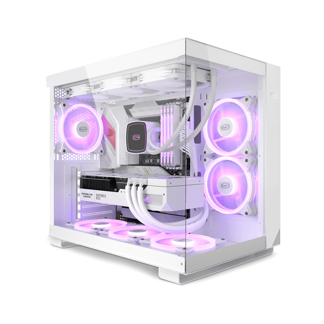 Корпус без блока питания/ Case PCCooler C3T500 ARGB WH, Midi-Tower, TG, 6x120mm ARGB, 1xUSB-C 3.1 + 2xUSB-A 3.0, ATX, mATX, mITX White