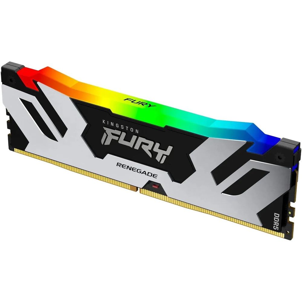 Модуль памяти Kingston 24GB DDR5 8000 FURY Renegade Silver RGB On-Die ECC UDIMM (Single Module) CL38-48-48 1.4V (KF580C38RSA-24)