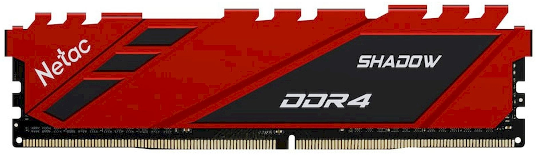 Модуль памяти DDR4 DIMM 8Gb PC28800, 3600Mhz, Netac Shadow NTSDD4P36SP-08R C18 Red, с радиатором