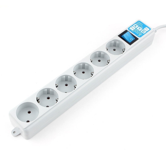Фильтр-удлинитель Power Cube PRO, 1,9 м, LC контур, 16А/3,5кВт/ Surge protector Power Cube Pro 1,9 m, LC circuit, 6 outlets (white) 16A / 3,5kVt (SPL(5+1)-16B-P-1.9M)