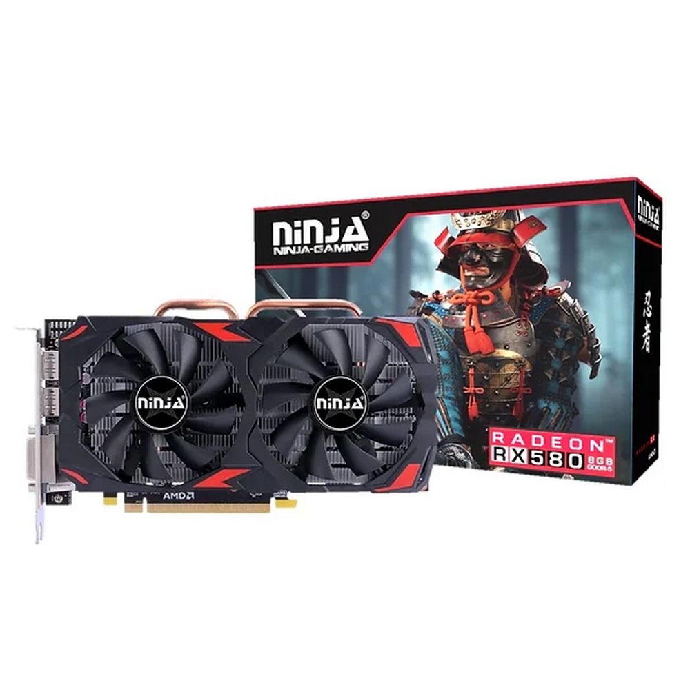 Видеокарта Ninja (Sinotex) RX580 (2048SP) 8GB GDDR5 256-bit HDMI 2xDP (AFRX58085F||BP)