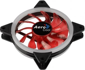 Вентилятор Aerocool Rev Red 120x120mm черный/красный 3-pin 15dB 153gr Ret
