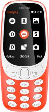 Мобильный телефон Nokia 3310 dual sim 2017 красный моноблок 2Sim 2.4" 240x320 2Mpix GSM900/1800 MP3 FM microSD max32Gb (A00028102)