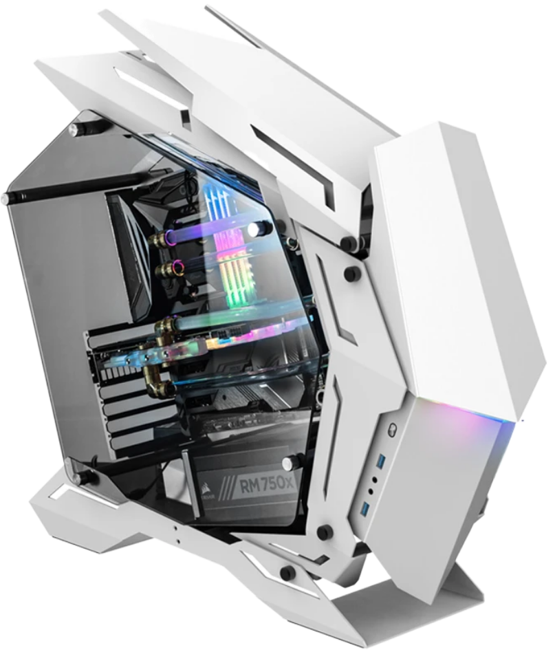 Корпус без блока питания/ Case JONSBO MOD-3, Full-Tower, TG, no fans, 2xUSB-A 3.0, EATX, ATX, mATX, mITX White (MOD-3 WHITE)